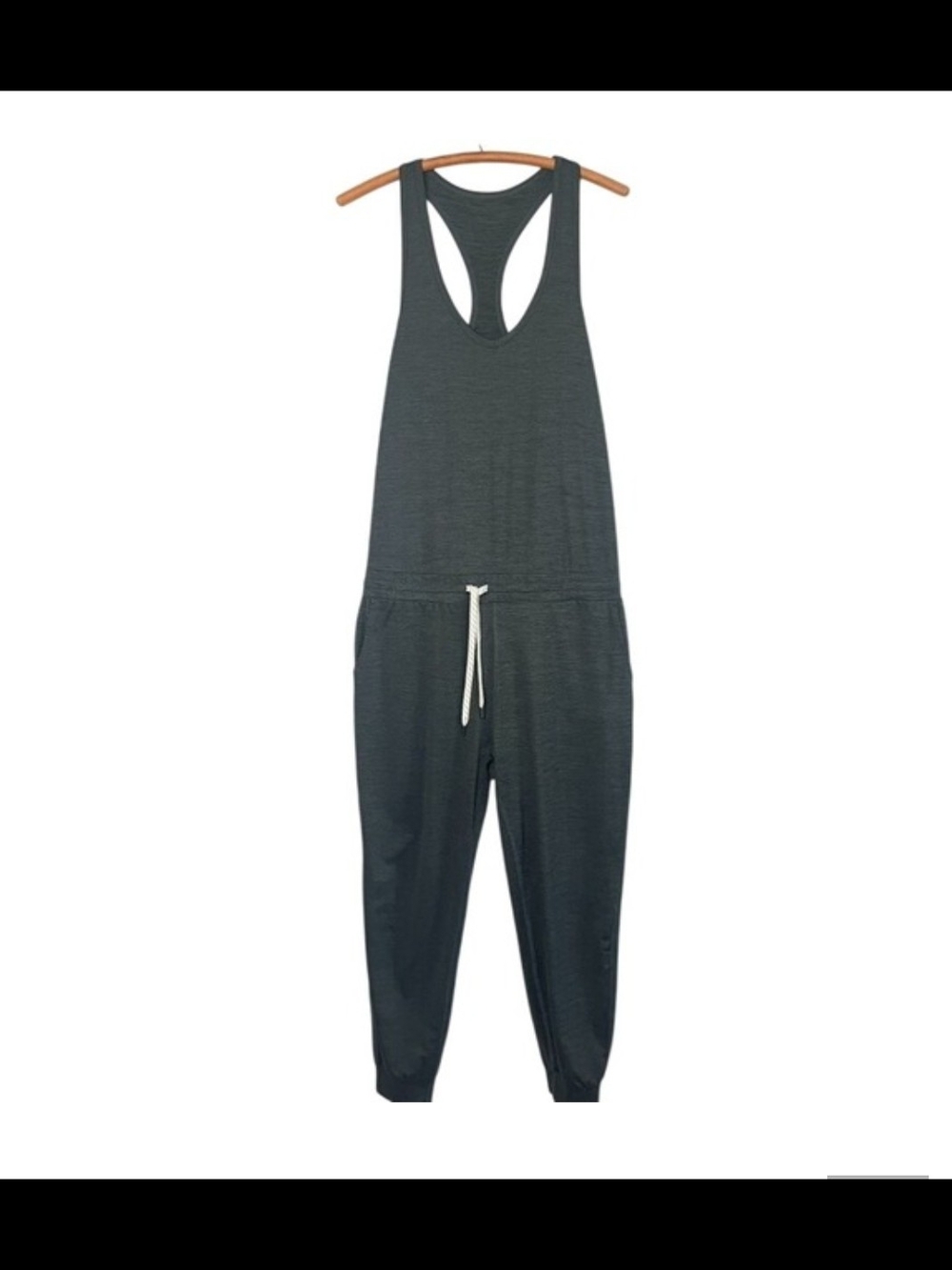 NWOT Vuori Women's Lux Jumpsuit Stone Heather Medium